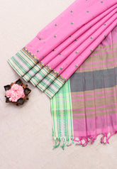 KANCHI COTTON WORK SAREE - (DW-043}